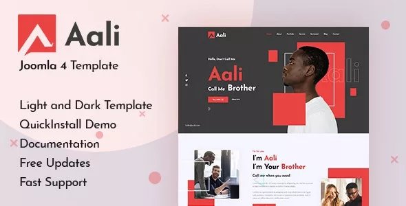Aali - Personal Portfolio &amp; Resume Joomla 3 &amp; 4 Template