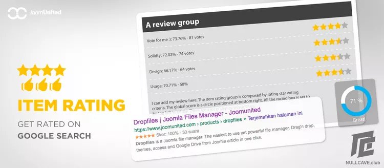 Item Rating - Rating and Reviews Extension for Joomla v2.1.4