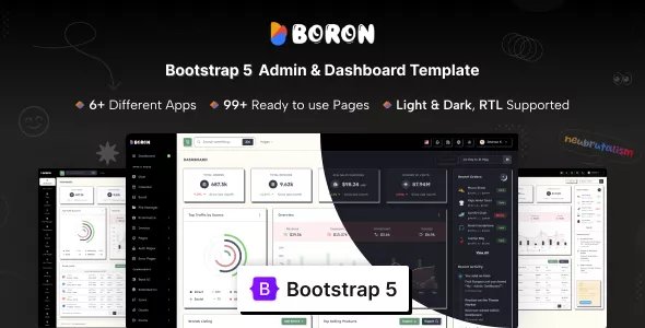 Boron - Admin &amp; Dashboard Template