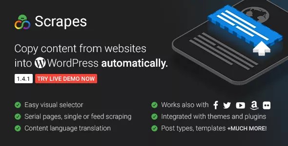 Scrapes - Automatic WordPress Scraper and Content Crawler Plugin v3.2.0