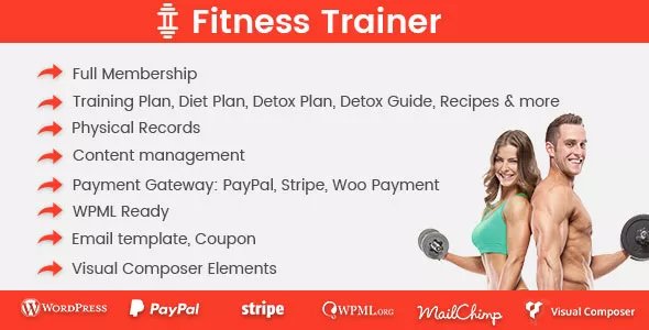 Fitness Trainer - Training Membership WordPress Plugin