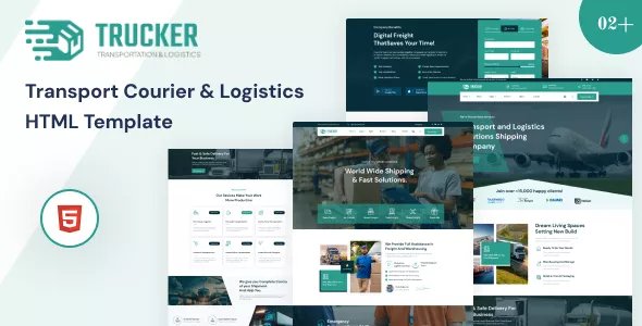 Trucker - Transport Courier &amp; Logistics HTML Template