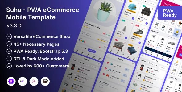 PWA eCommerce Mobile Template v3.3.0