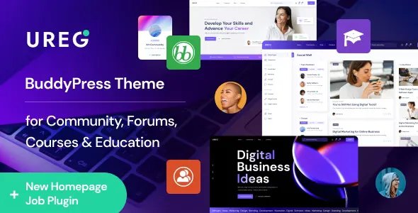 Ureg - BuddyPress &amp; Community WordPress Theme v1.1.0