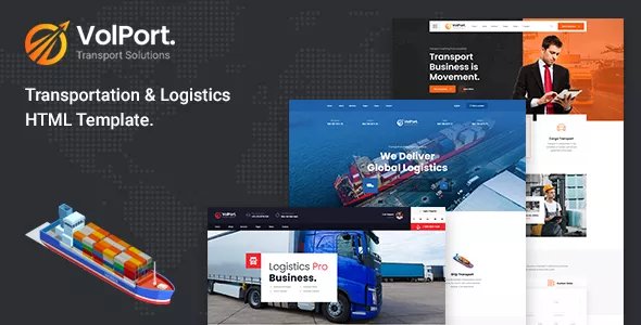 Volport - Logistics &amp; Transport Business HTML5 Template