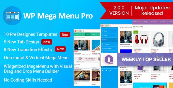 WP Mega Menu Pro v2.1.7 - Responsive Mega Menu Plugin