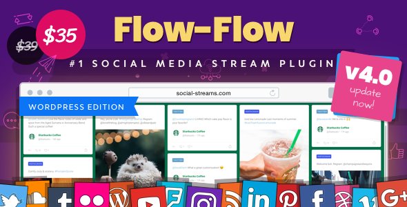 Flow-Flow v4.6.6 - WordPress Social Stream Plugin