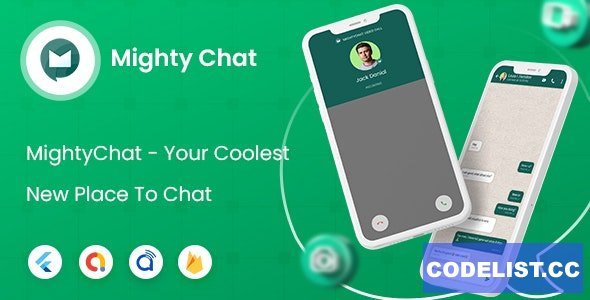 MightyChat v5.0.0 - Chat App With Firebase Backend + Agora.io