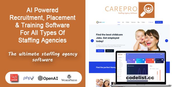CarePro - AI Recruitment & Staffing Agency Software - 22 July 2024 - nulled