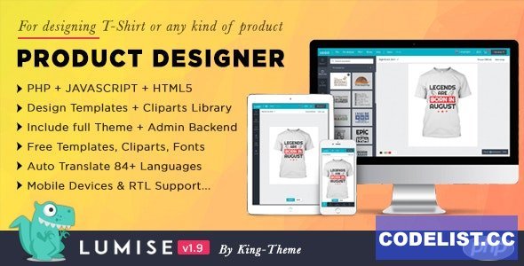Lumise Product Designer v2.0.2 - WooCommerce WordPress