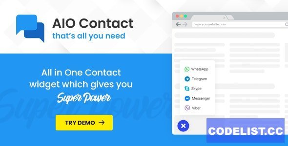 AIO Contact v2.6.1 - All in One Contact Widget