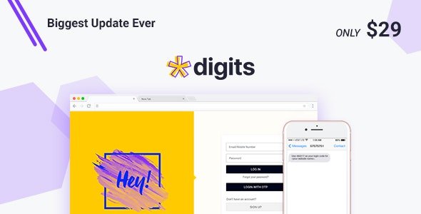Digits v7.9.1.3 - WordPress Mobile Number Signup and Login