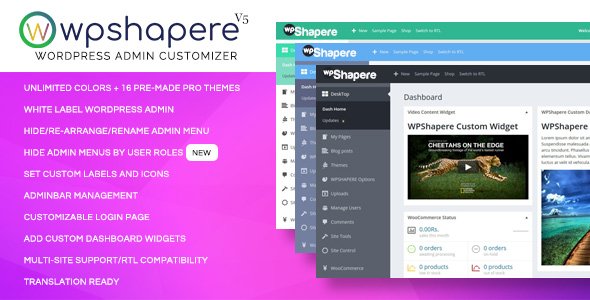 WPShapere v6.1.4 - Wordpress Admin Theme