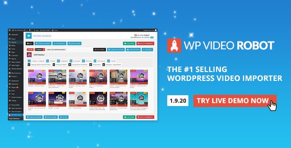 Wordpress Video Robot Plugin v1.17.0