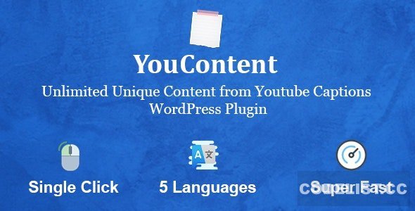 YouContent v1.0 - Unlimited Unique Content Generator from Youtube Captions