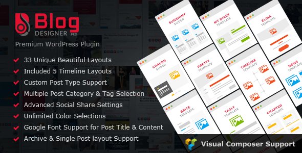 Blog Designer PRO for WordPress v2.7.3
