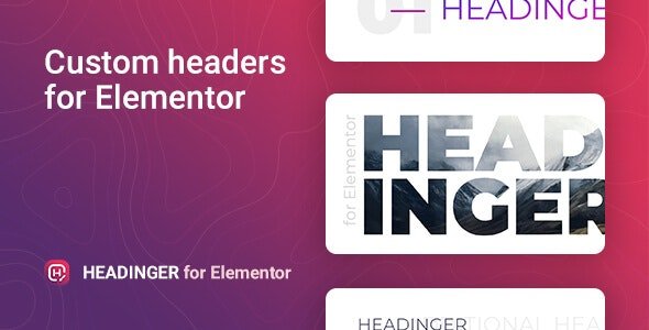 Headinger v1.1.0 - Customizable headings for Elementor
