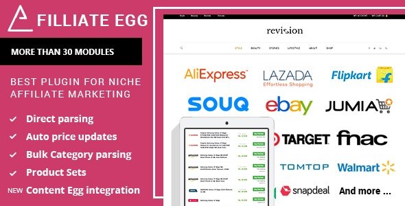 Affiliate Egg v1.0.60 - Niche Affiliate Marketing Wordpress Plugin