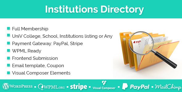 Institutions Directory v1.2.9