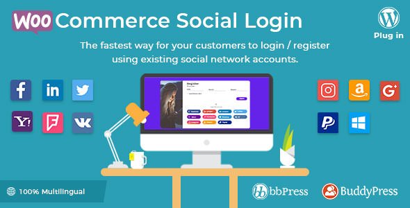 WooCommerce Social Login v2.2.9 - WordPress plugin