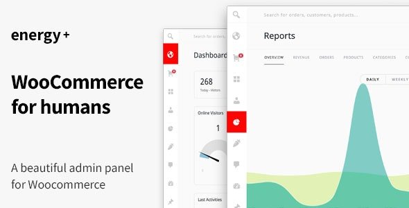 Energy+ v1.2.3 - A beautiful admin panel for WooCommerce