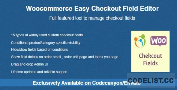 Woocommerce Easy Checkout Field Editor v2.0.5