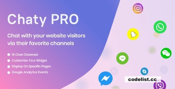 Chaty Pro v3.0.4 – Floating Chat Widget, Contact Icons, Messages, Telegram, Email, SMS, Call Button - nulled