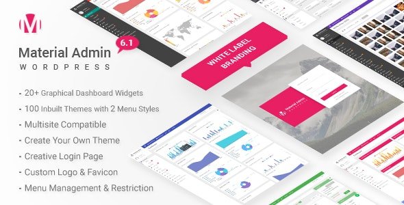 Material v7.1 - White Label WordPress Admin Theme