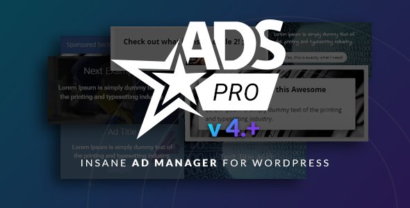 Ads Pro Plugin v4.3.9 - Multi-Purpose Advertising Manager