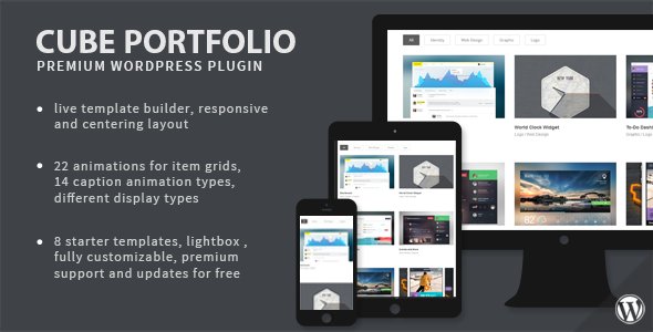 Cube Portfolio v1.16.8 - Responsive WordPress Grid Plugin