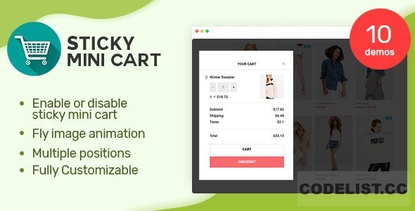 Sticky Mini Cart For WooCommerce v1.0.5
