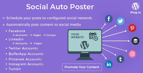 Social Auto Poster v3.9.0 - WordPress Plugin