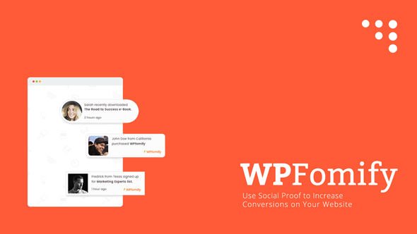 WPfomify WordPress Plugin v2.2.0 + Addons