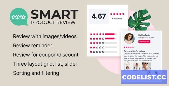 Smart Product Review For WooCommerce v1.0.4