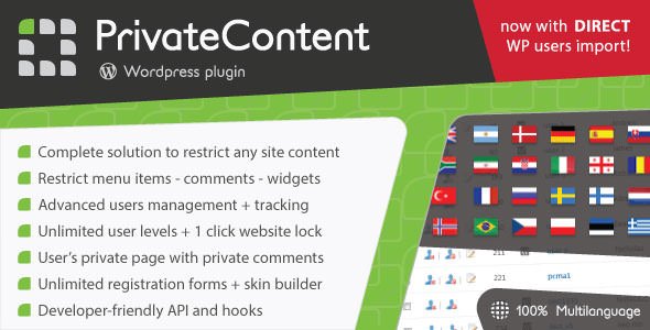 PrivateContent v7.311 - Multilevel Content Plugin
