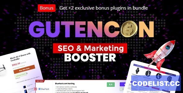 Gutencon v1.0 - Marketing and SEO Booster, Listing and Review Builder for Gutenberg