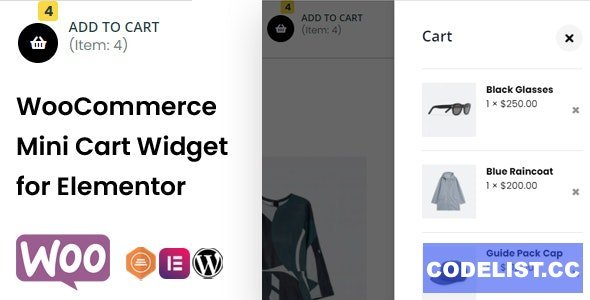 TFMiniCart &amp; Product v1.0.0 - WooCommerce Product, Mini Cart Widget for Elementor