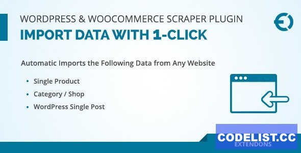 WordPress &amp; WooCommerce Scraper Plugin v1.0.1 - Import Data from Any Site
