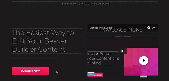 Wallace Inline v2.2.16 - Front-end editor for Beaver Builder