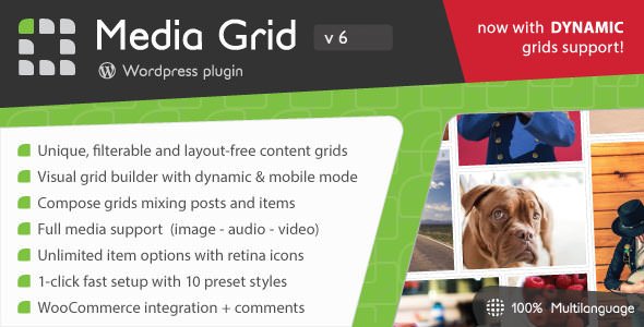 Media Grid v7.5.5 - Wordpress Responsive Portfolio