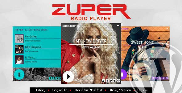 Zuper v3.2 - Shoutcast and Icecast Radio Player With History
