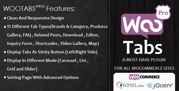 Woocommerce Tabs Pro v3.2 - Extra Tabs for Product Page