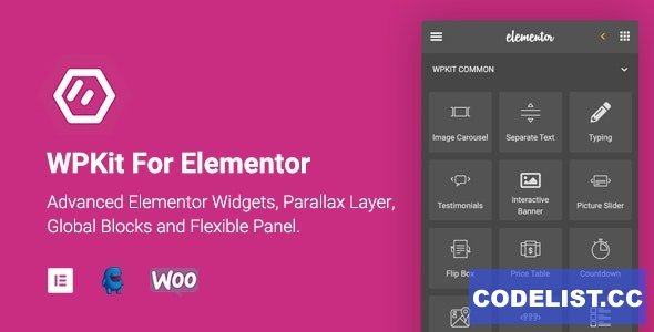 WPKit For Elementor v1.0.9.1 - Advanced Elementor Widgets Collection &amp; Parallax Layer
