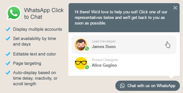 WhatsApp Click to Chat Plugin for WordPress v2.2.12