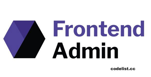 Frontend Admin Pro v3.22.0