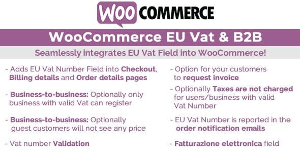 WooCommerce Eu Vat & B2B v10.5