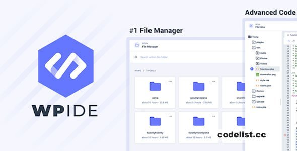 WPIDE Premium v3.4.9 - File Manager &amp; Code Editor