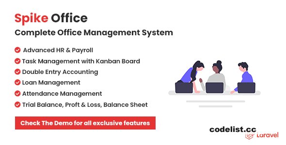 Spike Office v1.5 - Complete HR & Payroll including Loans and Double Entry Accounting