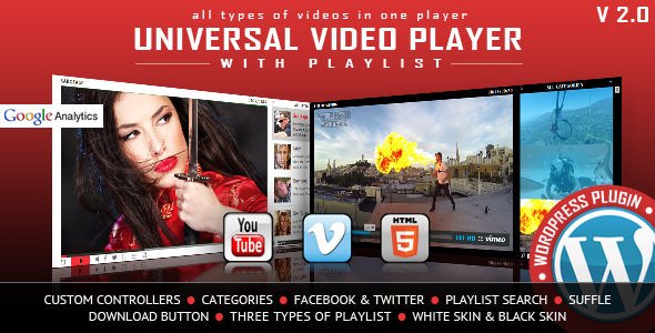 Universal Video Player v3.3.0 - WordPress Plugin