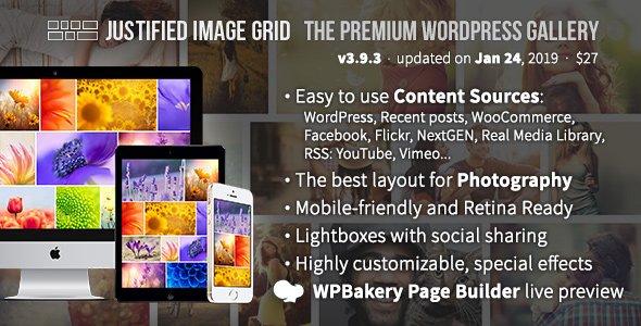 Justified Image Grid v4.4.1 - Premium WordPress Gallery